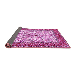 Sideview of Animal Pink Traditional Rug, tr3524pnk