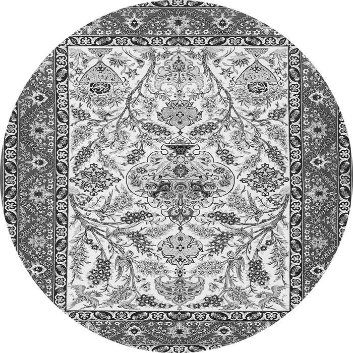 Machine Washable Animal Gray Traditional Rug, wshtr3524gry