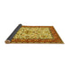 Sideview of Animal Yellow Traditional Rug, tr3524yw