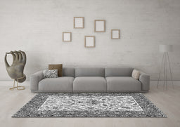 Machine Washable Animal Gray Traditional Rug in a Living Room,, wshtr3524gry