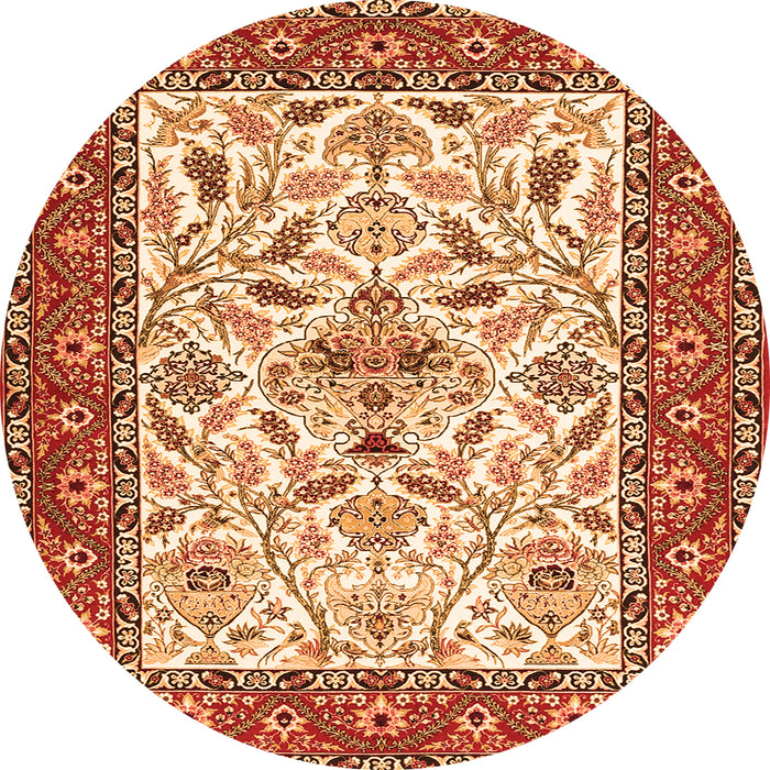Machine Washable Animal Orange Traditional Area Rugs, wshtr3524org