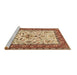 Sideview of Machine Washable Animal Brown Traditional Rug, wshtr3524brn