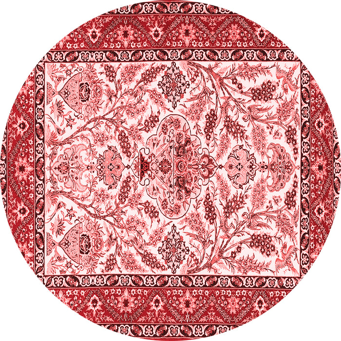 Machine Washable Animal Red Traditional Rug, wshtr3524red