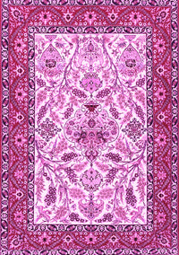 Animal Pink Traditional Rug, tr3524pnk