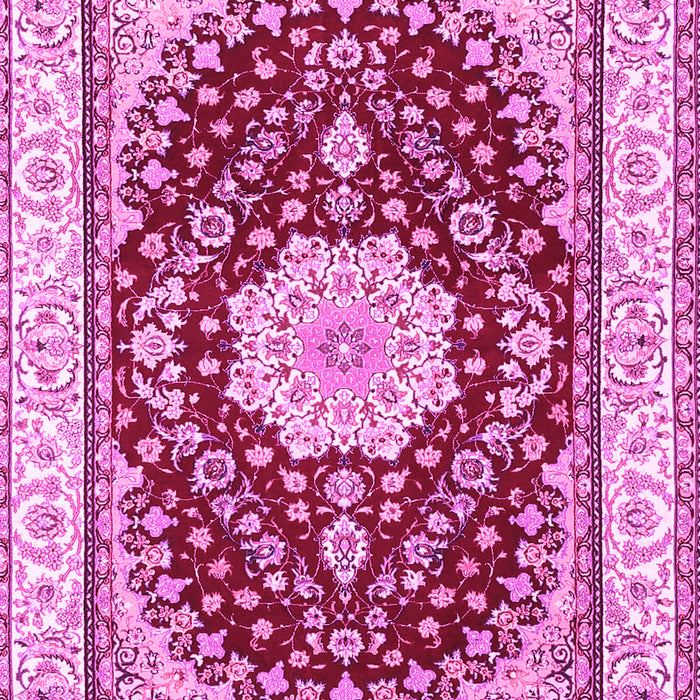 Medallion Pink Traditional Rug, tr3525pnk
