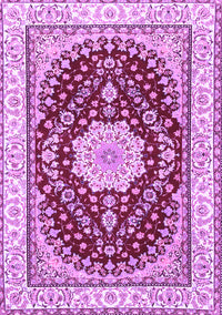 Medallion Purple Traditional Rug, tr3525pur