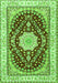 Medallion Green Traditional Rug, tr3525grn