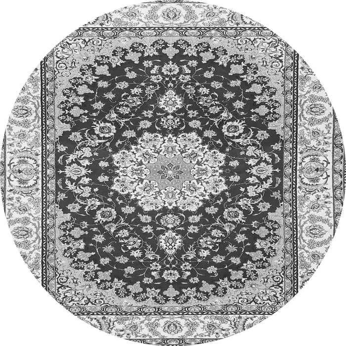 Square Medallion Gray Traditional Rug, tr3525gry