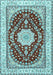 Medallion Light Blue Traditional Rug, tr3525lblu