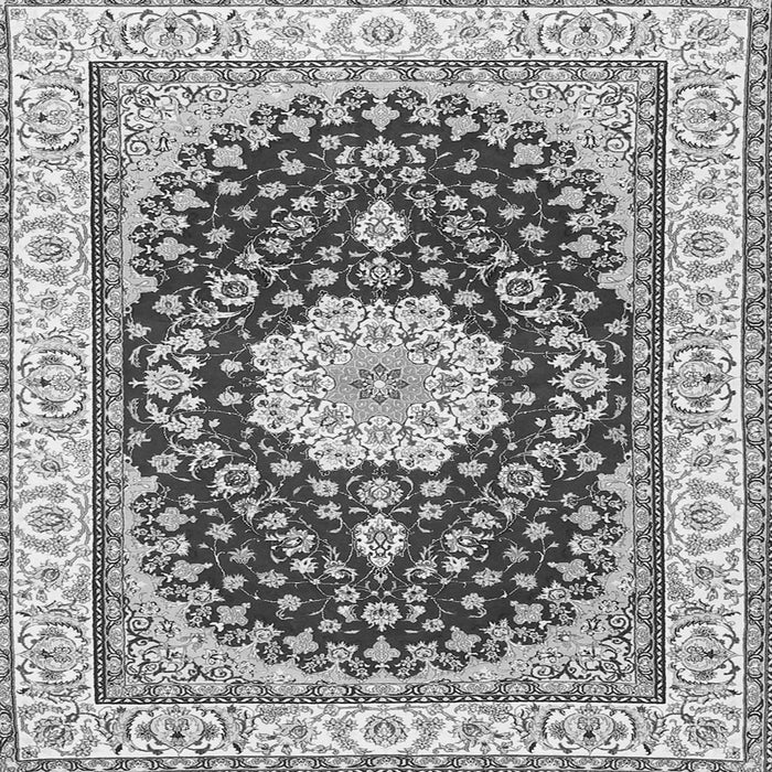 Serging Thickness of Medallion Gray Traditional Rug, tr3525gry