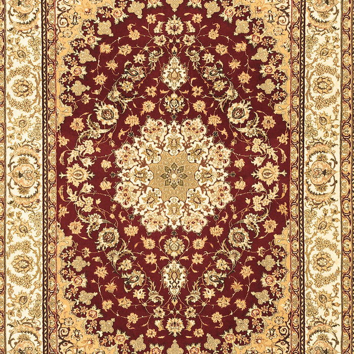 Medallion Brown Traditional Rug, tr3525brn