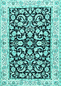 Persian Turquoise Traditional Rug, tr3526turq