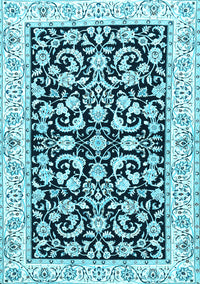 Persian Light Blue Traditional Rug, tr3526lblu