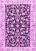 Machine Washable Persian Pink Traditional Rug, wshtr3526pnk