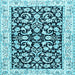 Square Persian Light Blue Traditional Rug, tr3526lblu