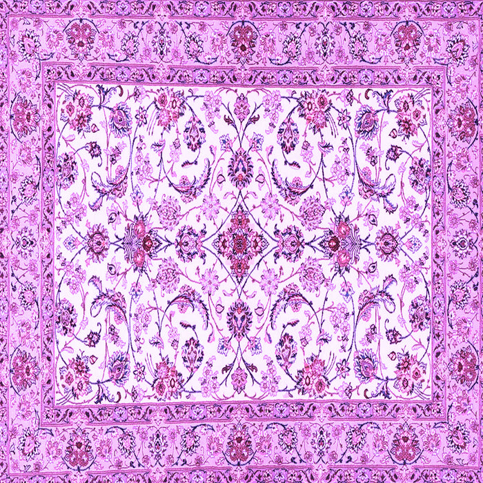 Square Persian Purple Traditional Rug, tr3527pur