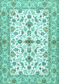 Persian Turquoise Traditional Rug, tr3527turq