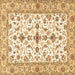 Square Machine Washable Persian Brown Traditional Rug, wshtr3527brn