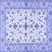 Square Persian Blue Traditional Rug, tr3527blu