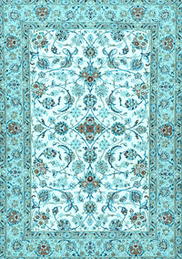 Persian Light Blue Traditional Rug, tr3527lblu