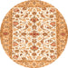 Machine Washable Persian Orange Traditional Area Rugs, wshtr3527org