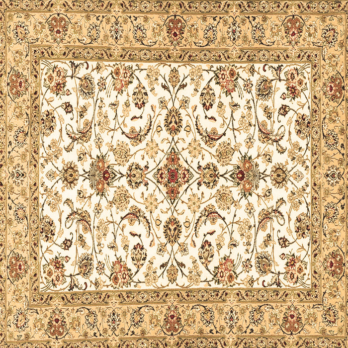 Square Persian Brown Traditional Rug, tr3527brn