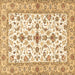 Square Persian Brown Traditional Rug, tr3527brn