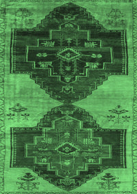 Persian Emerald Green Traditional Rug, tr3528emgrn