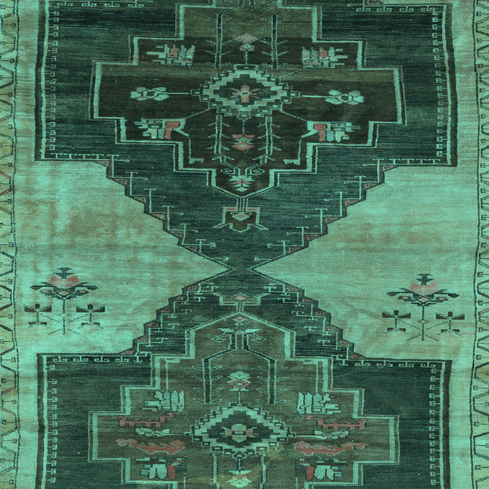 Machine Washable Persian Turquoise Traditional Area Rugs, wshtr3528turq