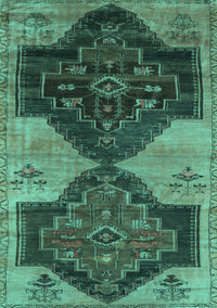 Persian Turquoise Traditional Rug, tr3528turq