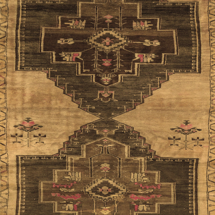 Machine Washable Persian Brown Traditional Rug, wshtr3528brn