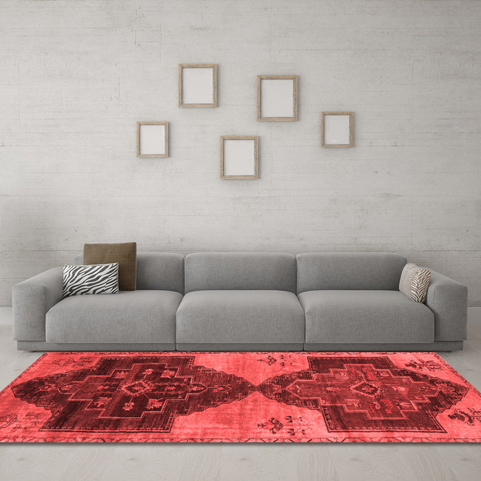 Traditional Red Washable Rugs