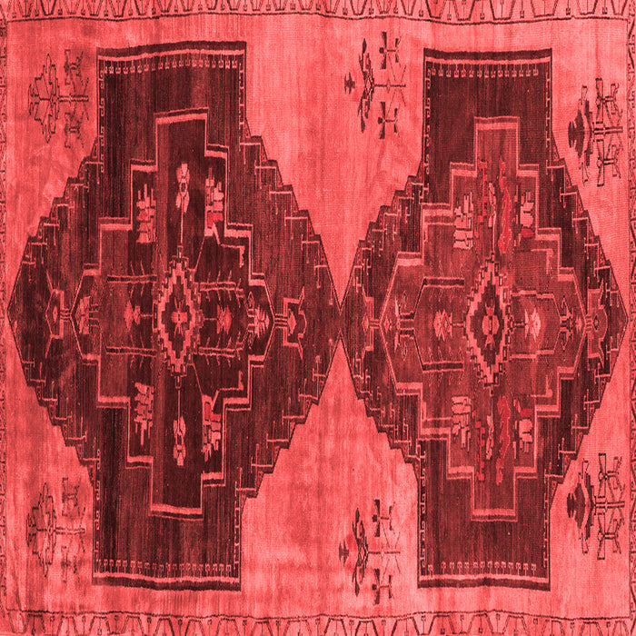 Machine Washable Persian Red Traditional Rug, wshtr3528red
