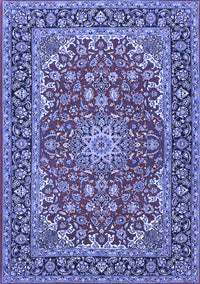 Medallion Blue Traditional Rug, tr3529blu