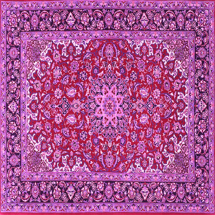 Square Medallion Pink Traditional Rug, tr3529pnk