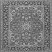 Serging Thickness of Medallion Gray Traditional Rug, tr3529gry