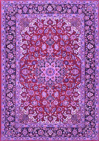 Medallion Purple Traditional Rug, tr3529pur