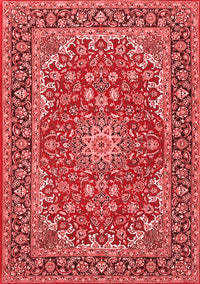 Medallion Red Traditional Rug, tr3529red