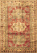 Geometric Brown Traditional Rug, tr352brn