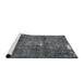 Sideview of Machine Washable Traditional Light Black Rug, wshtr3530