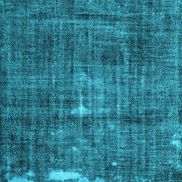 Square Machine Washable Persian Light Blue Traditional Rug, wshtr3530lblu