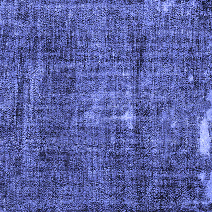 Square Machine Washable Persian Blue Traditional Rug, wshtr3530blu