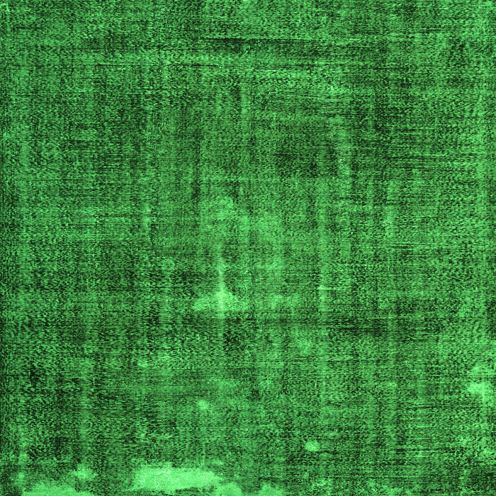 Round Machine Washable Persian Green Traditional Area Rugs, wshtr3530grn