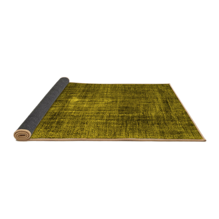 Sideview of Persian Yellow Traditional Rug, tr3530yw