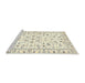 Sideview of Machine Washable Traditional Parchment Beige Rug, wshtr3531