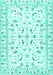 Machine Washable Persian Turquoise Traditional Area Rugs, wshtr3531turq