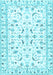 Machine Washable Persian Light Blue Traditional Rug, wshtr3531lblu