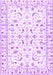 Machine Washable Persian Purple Traditional Area Rugs, wshtr3531pur