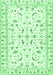 Machine Washable Persian Emerald Green Traditional Area Rugs, wshtr3531emgrn