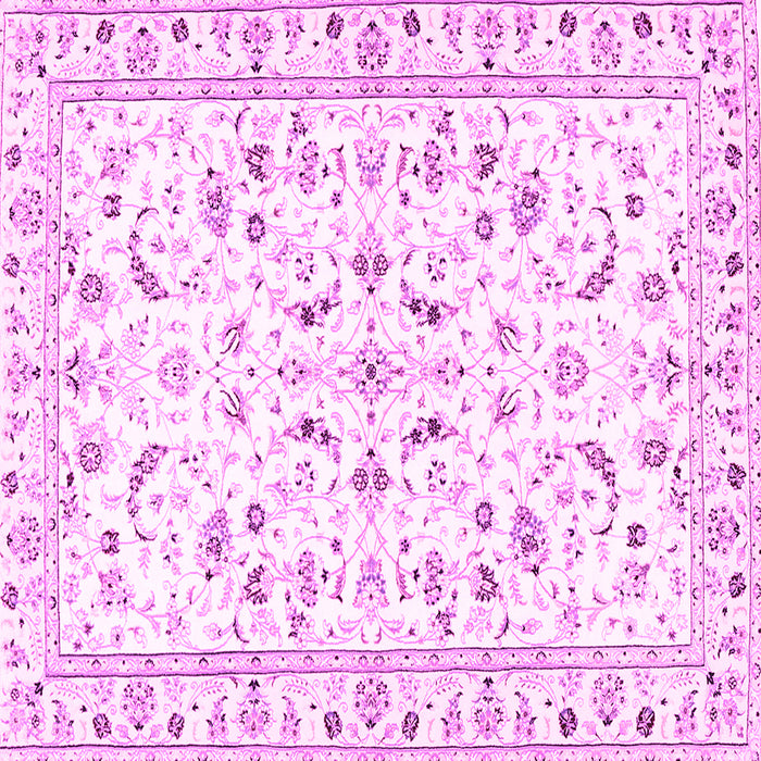 Square Persian Pink Traditional Rug, tr3531pnk